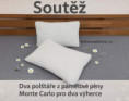 Soutěž o 2 polštáře z paměťové pěny pro 2 výherce